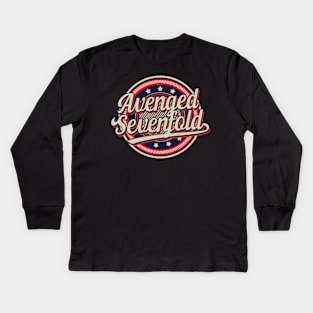 Graphic Aesthetic Avenged Proud Name Circle Vintage Art Kids Long Sleeve T-Shirt